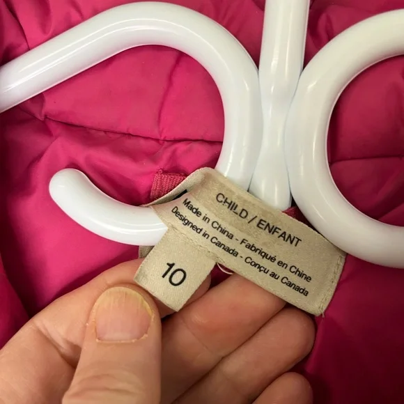 MEC Girls Pink Multi-Pattern Winter Jacket - Picture 3 of 5